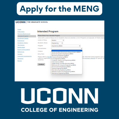 Intended program MENG UConn College of Engineering